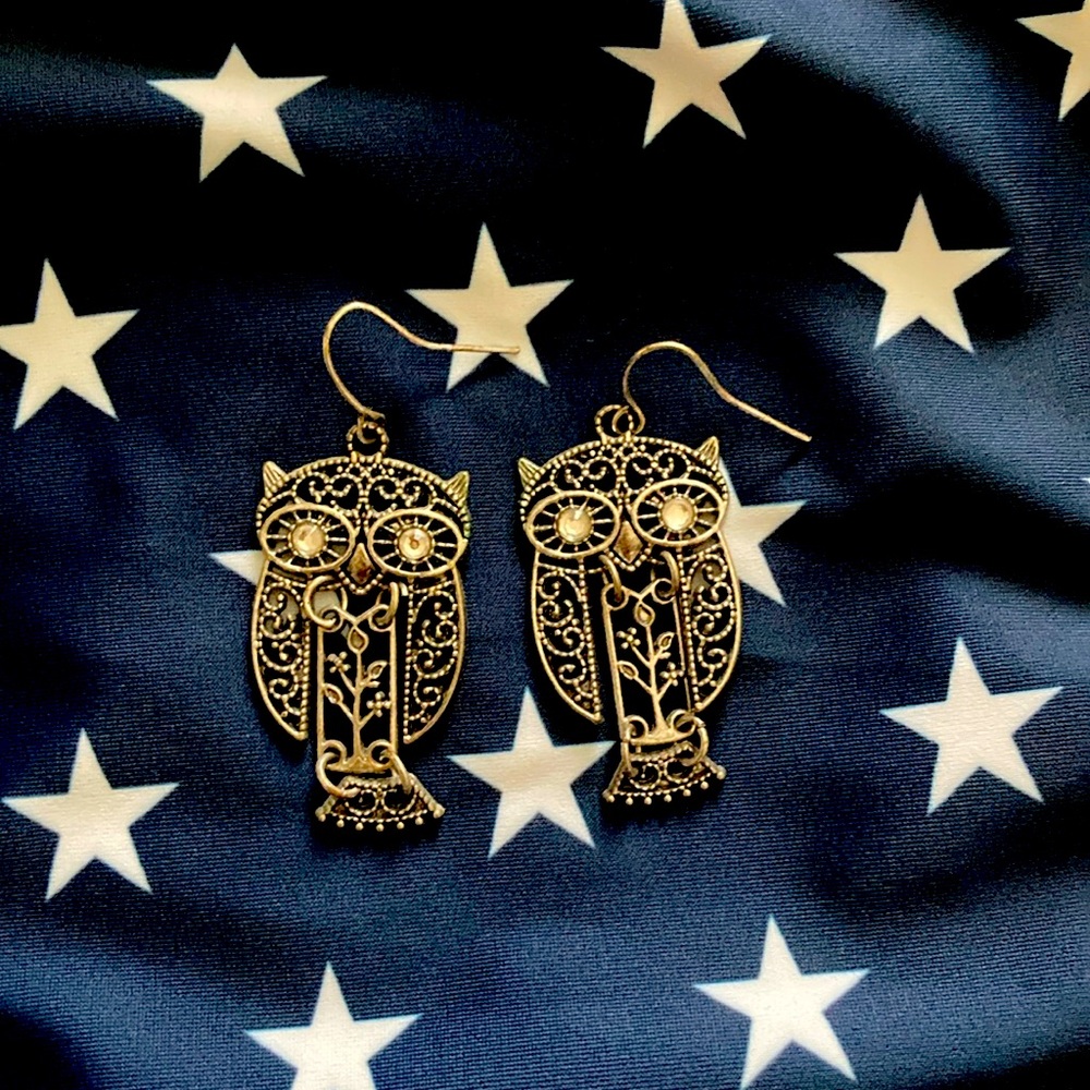 Owl Dangle Earrings